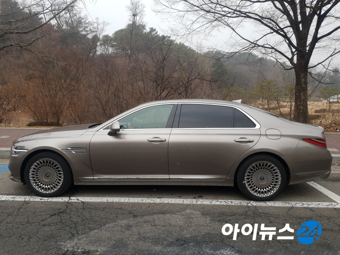 G90 측면부 [사진=김서온 기자]