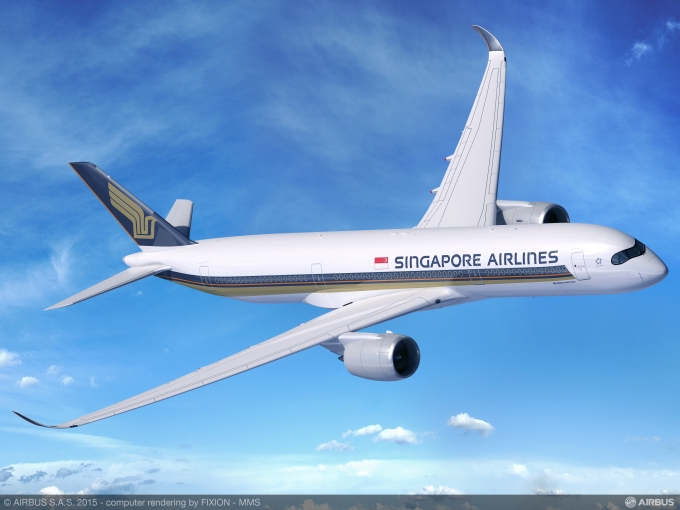 싱가포르항공 A350-900 항공기. [싱가포르항공]