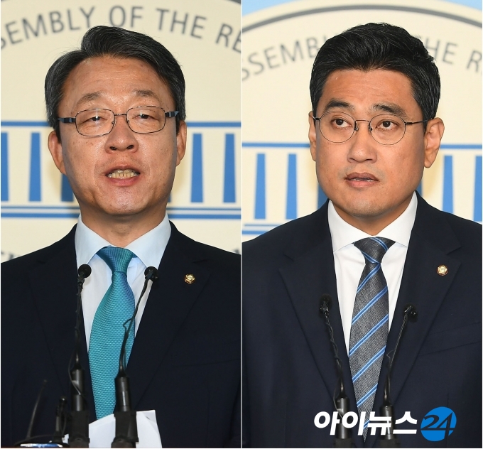 바른미래당 원내대표 경선에 출마한 김성식·오신환 의원