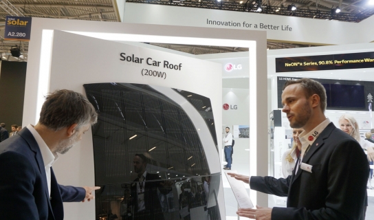 현지시간 15일~17일 독일 뮌헨 '인터솔라 2019'에서 LG전자가 태양광 신제품을 대거 선보였다.  [사진=LG전자]