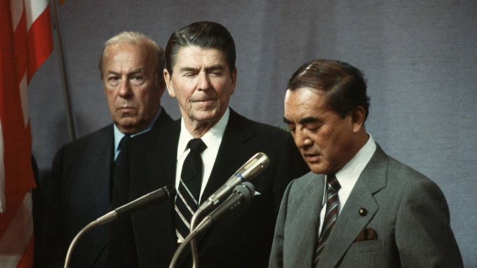 1985년 레이건 대통령은 플라자 합의라는 양보를 일본으로부터 이끌어냈다. [프로젝트 신디키트]
