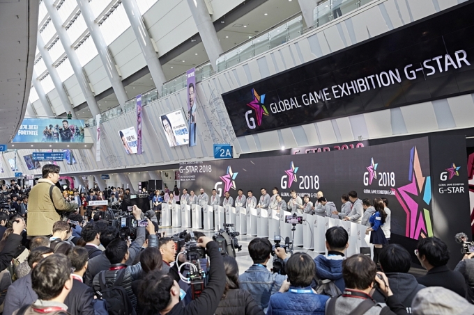 한국 게임산업의 미래를 엿볼 지스타 2019가 11월 14일 개막한다. 사진은 지난해 열린 지스타 2018 전경. [사진=지스타 조직위원회]