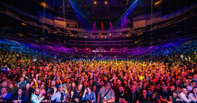 미국 로스앤젤레스에서 열린 '어도비 맥스 2019' 콘퍼런스에는 전세계에서 1만5천여 명의 참석자들이 몰렸다. [사진=어도비]