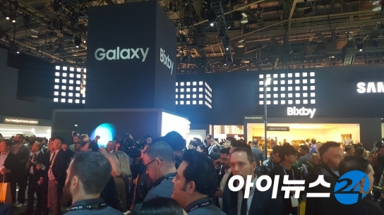 CES 2019 당시 삼성전자 전시관 모습