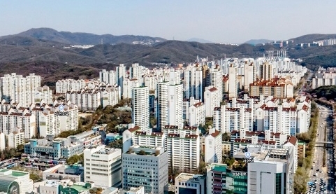성남시 분당 시범단지 아파트 일대 모습