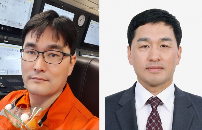 2020년 4월의 엔지니어. 박상민 한국조선해양 책임연구원(왼쪽)과 조학래 이너트론 대표이사 [과기정통부]
