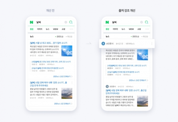 네이버 모바일 뉴스 개편안 [[사진=네이버 블로그]]