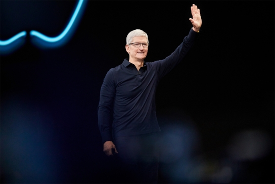 애플이 미국 상장기업 최초로 시가총액 2조달러에 도달했다. 사진은 팀쿡 애플 CEO [애플]