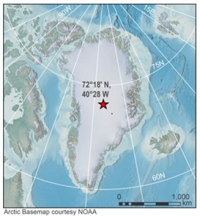 1991년 그린란드에서 기록된 영하 69.6도가 북반구 최저 기온으로 승인됐다.. [NOAA]
