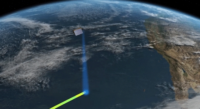 센티널-6 위성은 레이저를 이용한 장치를 통해 전 세계 90%의 바다를 측정할 수 있다.  [NASA]