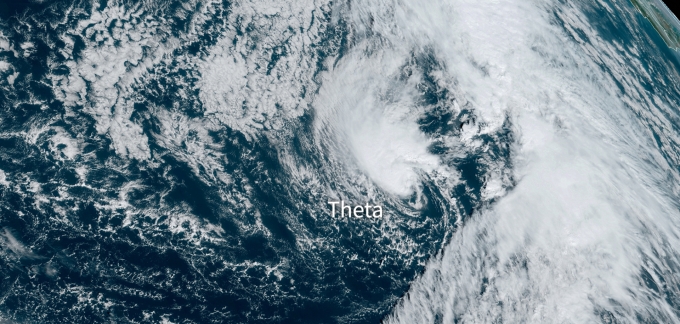 올해 29번째 발생한 허리케인 '세타'. [NOAA]
