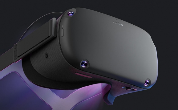 애플 VR 헤드셋은 듀얼 8K 디스플레이를 장착한 고성능 기기로 만들어질 예정이다. 사진은 오큘러스 퀘스트 VR 헤드셋 [페이스북]