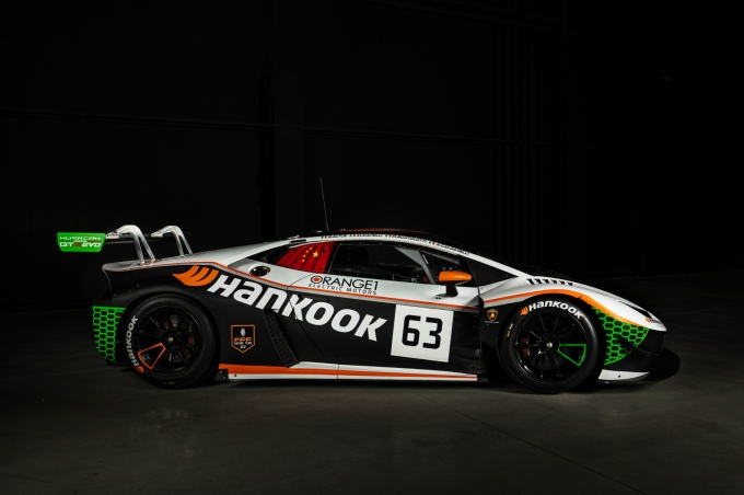 'FFF 레이싱팀'의 경주 차량 '람보르기니 우라칸 GT3 에보'에 한국타이어가 장착된다. [사진=한국타이어앤테크놀로지]