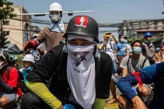 3일 미얀마 카친주(Kachin State)에서 미얀마 군부 쿠데타에 대한 반대 시위가 진행되고 있다. 시위대의 모습.  [사진=미얀마 시민불복종 운동단체 CD(Civil Movement)]