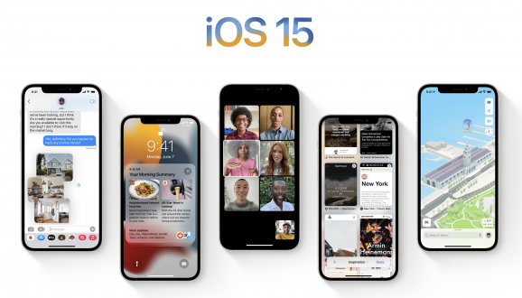 애플이 WWDC 2021 행사에서 iOS15 버전을 공개했다 [사진=애플]