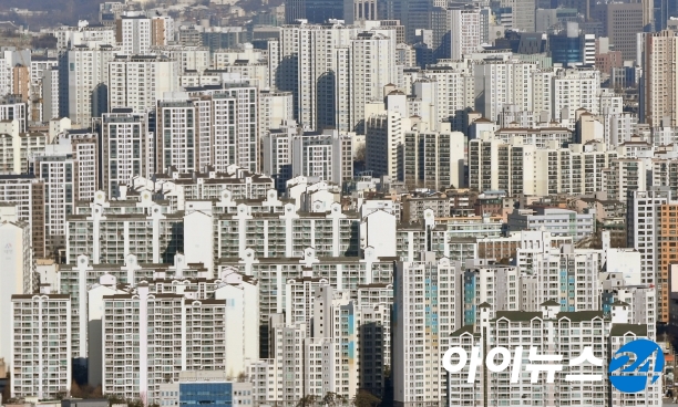 서울 도심 주택단지 전경. [사진=정소희 기자]