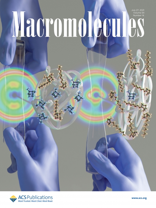 매크로몰레큘즈 (Macromolecules) 7월호 표지 이미지 [사진=화학연]