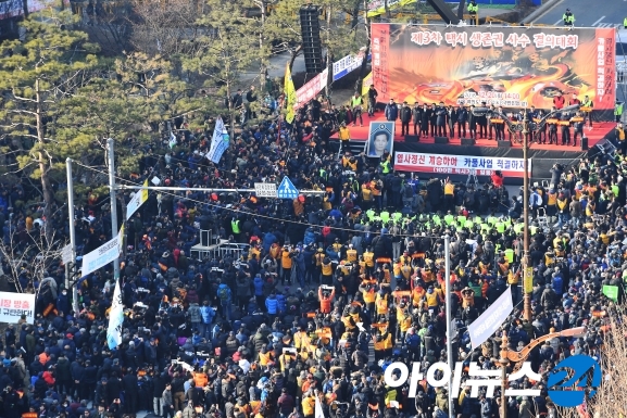 택시업계가 지난달 카풀 반대 집회를 연 모습 