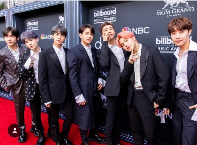 2019 BBMAs에 참석한 방탄소년단[사진=BBMAs SNS]