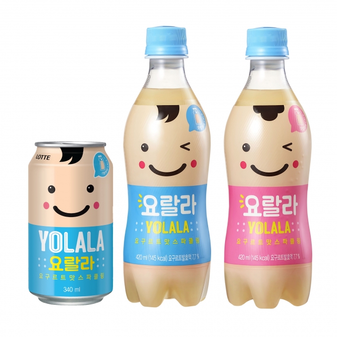 롯데칠성음료가 요구르트맛 스파클링 '요랄라' 시리즈를 론칭한다. [사진=롯데칠성음료]