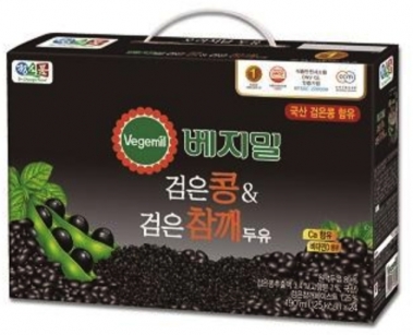 베지밀 검은콩&검은참깨두유 제품에서 이물질이 검출됐다. [사진=정식품]