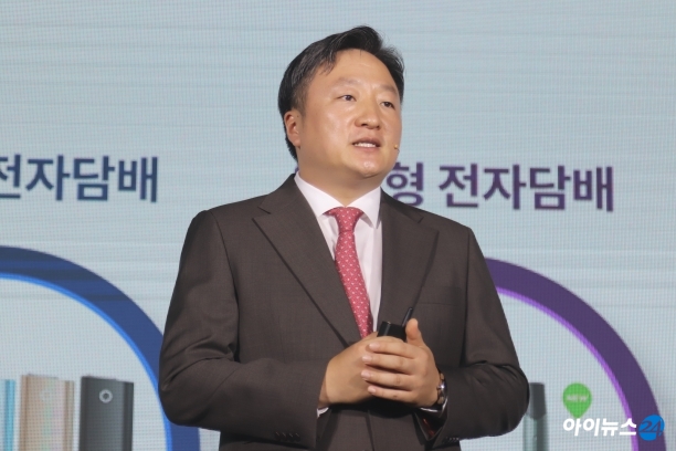 김의성 BAT코리아 대표는 "'글로 센스' 출시를 통해 업계 변혁을 선도하겠다"라고 말했다. [사진=이현석기자]