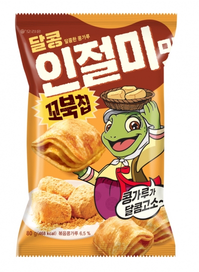 오리온이 '꼬북칩 달콩인절미맛'을 출시했다. [사진=오리온]