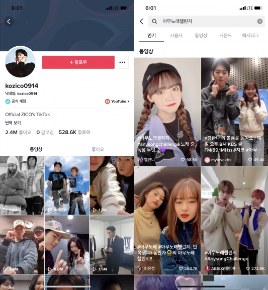 '연예인 주도' 동영상 플랫폼 틱톡(TikTok) 챌린지, 연일 화제 '연예인 주도' 동영상 플랫폼 틱톡(Tiktok) 챌린지, 연일 화제
