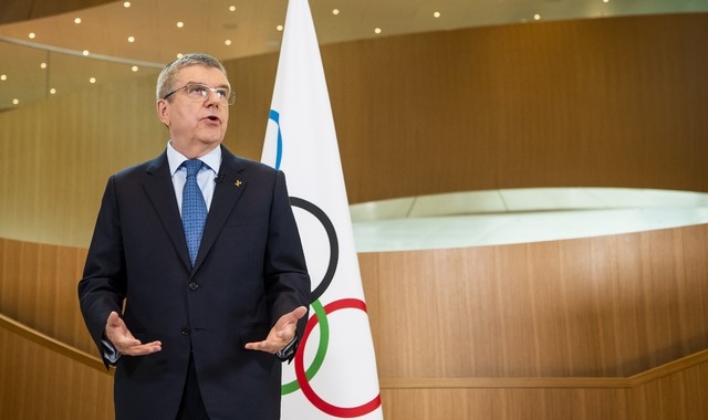  토마스 바흐 IOC위원장은 2020 도쿄올림픽 연기 등 옵션에 대해 집행위원회를 통해 4주 아내로 결론을 내겠디고 얘가했다. [사진=뉴시스]