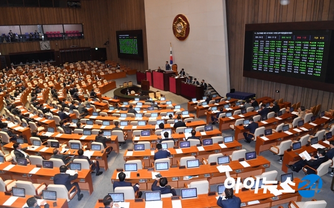 20일, 20대 국회 마지막 본회의가 열리고 있다. [조성우 기자]