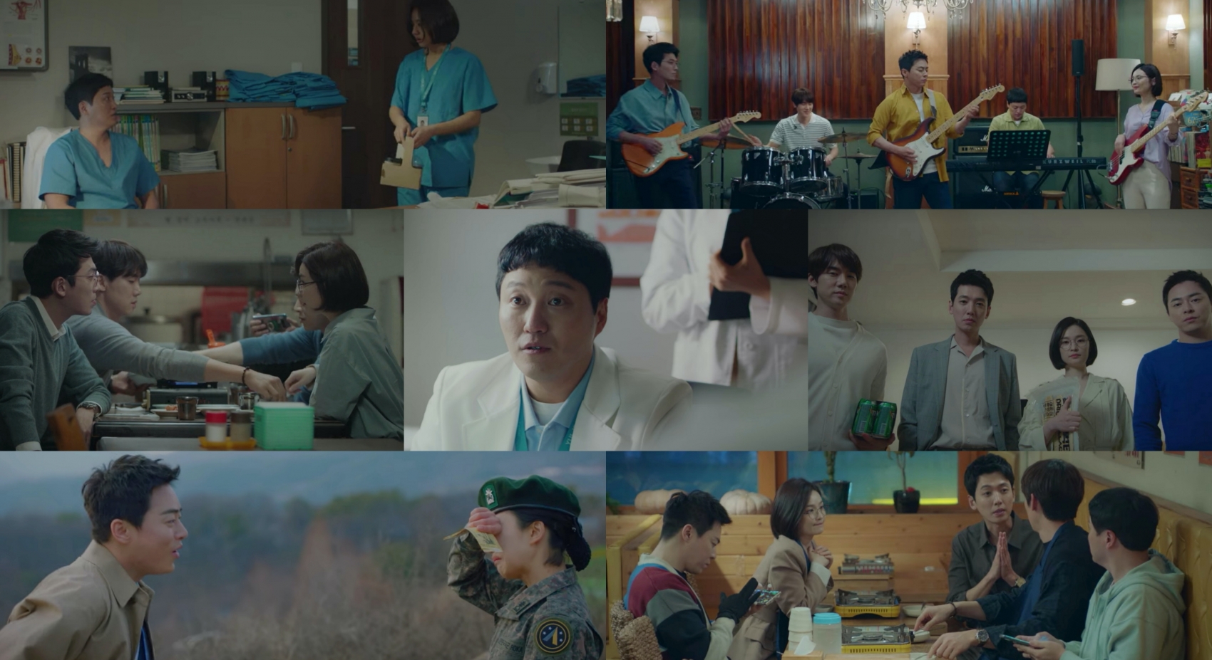  '슬기로운 의사생활' 5인방이 최애 장면을 꼽았다. [사진=tvN]