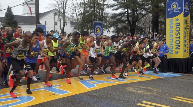  2020년 보스턴 마라톤 대회가 코로나19로 결국 취소 결정됐다. 올해 대회는 지난 4월 20일 열릴 예정이었다가 코로나19로 9월 14일로 연기됐지만 최종 취소됐다. 대회 124년 역사상 취소가 된 것은 이번이 처음이다. [사진=뉴시스]