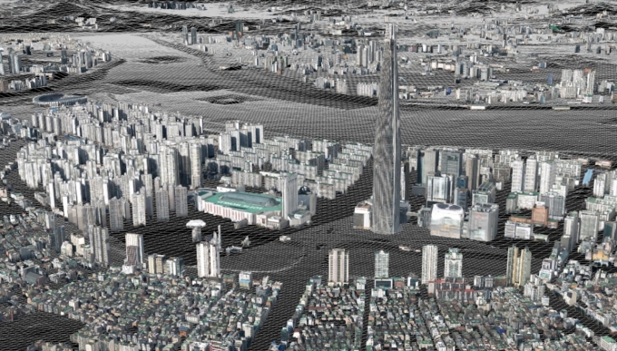 네이버랩스가 서울시와 협력해 서울시를 '정밀 3D' 지도로 제작했다.  [네이버랩스 ]