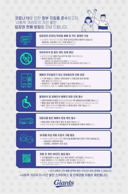 롯데 자이언츠는 다음주 주중 6연전에 대한 티켓 예매를 26일부터 시작한다. [사진=롯데 자이언츠]