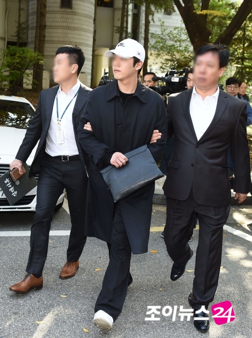 구하라 전 남자친구 최종범이 영장실질심사에 임했다. [사진=정소희 기자]