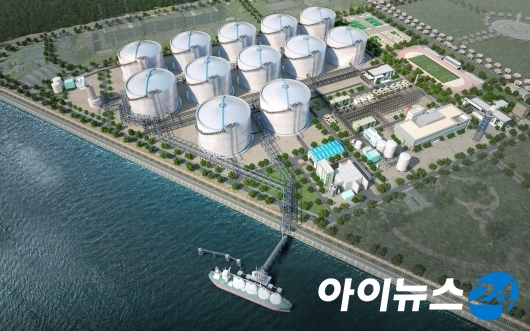 동북아 LNG Hub 터미널 상세 조감도 [한양]