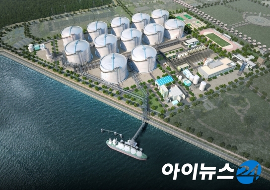 동북아 LNG Hub 터미널 상세 조감도 [한양]