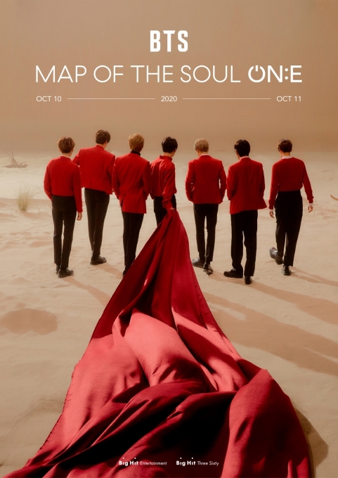 방탄소년단이 10월 10, 11일 온라인 콘서트 'BTS MAP OF THE SOUL ON:E'을 개최한다. [사진=빅히트엔터테인먼트]
