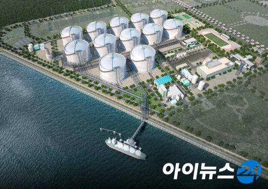 한양의 동북아 LNG(액화천연가스) 허브터미널 조감도 [한양]