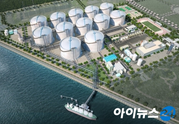 동북아 LNG Hub 터미널 조감도 [한양]