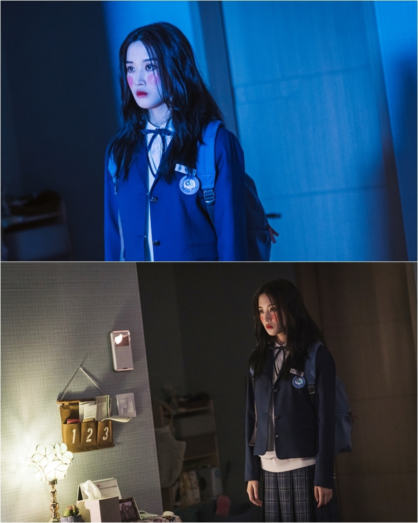 '여신강림' 문가영의 볼 빨간 인형 비주얼이 공개됐다. [사진=tvN]