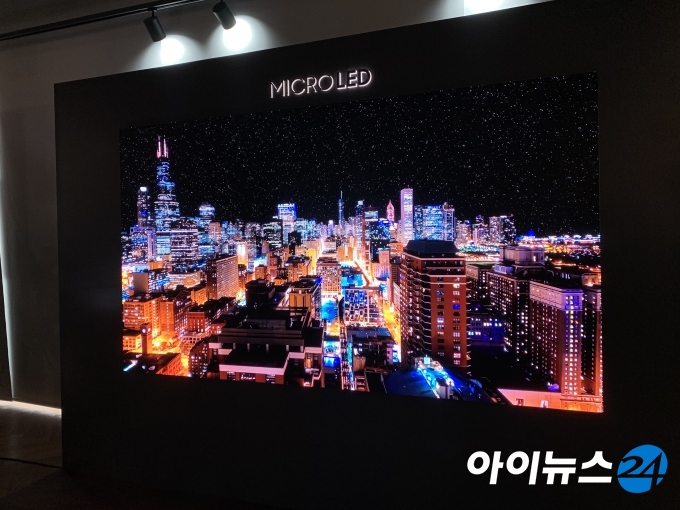 삼성전자는 10일 마이크로 LED TV 신제품을 공개했다. [사진=서민지 기자]