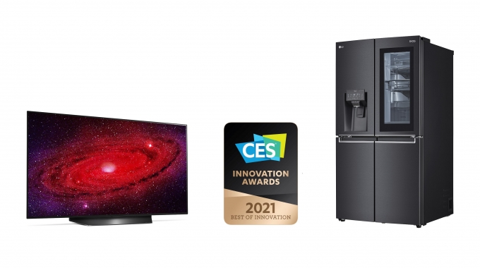 LG전자는 'CES 2021'을 앞두고 최고 혁신상 2개를 포함해 역대 가장 많은 24개의 CES 혁신상을 받았다. [사진=LG전자]