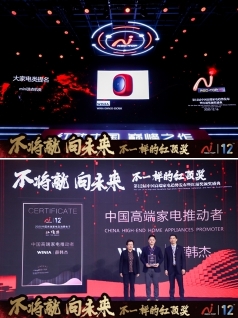 위니아전자가 중국 북경에서 열린 중국가전협회(CHEAA) 주최 '2020 레드 탑 어워드(2020 Red Top Award)'에서 미니세탁기 부문 대상을 받았다. [사진=위니아전자]