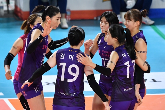 여자 프로배구 흥국생명이 25일 대전 충무체육관에서 열린 2020-2021 도드람 V-리그 KGC인삼공사와의 경기에서 이겼다. [사진=한국배구연맹(KOVO)]