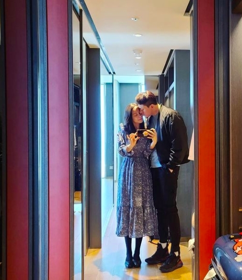 조민아는 지난 20일 서울 모처에서 피트니스센터 CEO인 6살 연상의 헬스트레이너와 결혼했다. [사진=조민아 SNS]