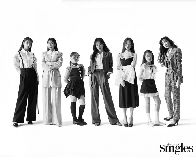 '미스트롯2' 톱7 홍지윤, 김태연, 김의영, 별사랑, 김다현, 은가은, 양지은 [사진=싱글즈]