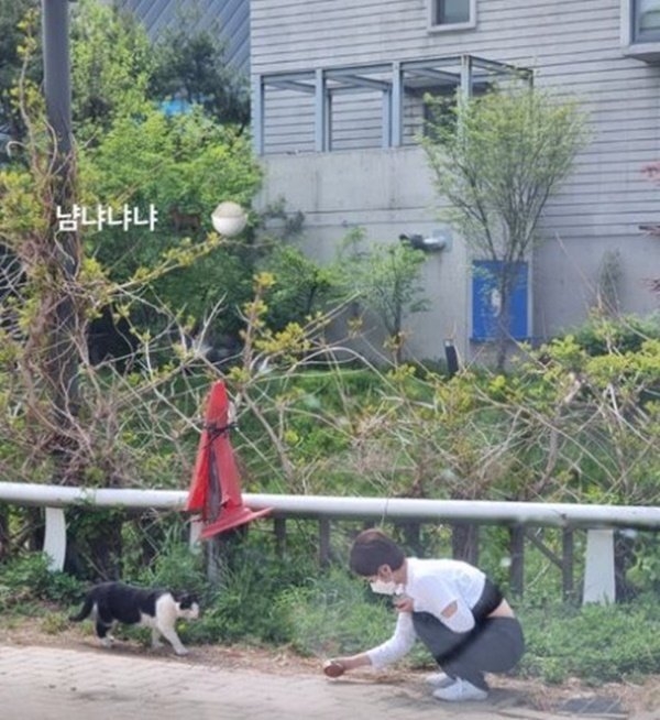 심은우가 학폭 인정 후 한 달 만에 근황을 공개했다. [사진=심은우 인스타그램]