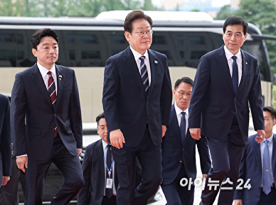 국회 도착한 이재명 대통령
