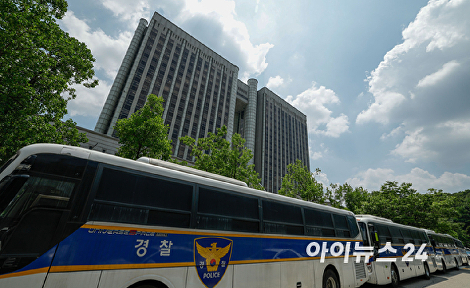 尹 구속심사 열린 법원 삼엄한 경비